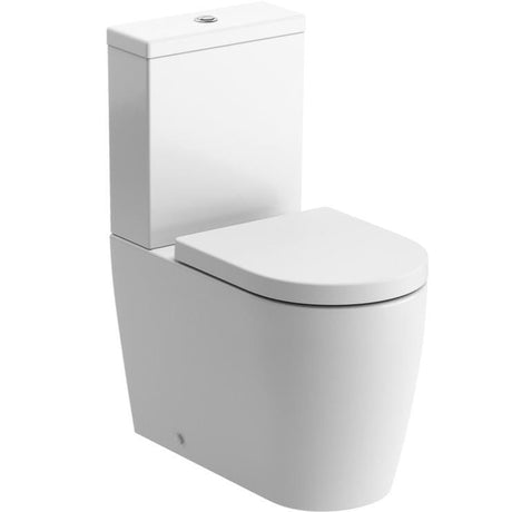 Aquarius Bathrooms Close Coupled Toilet Aquarius Emma Rimless Close Coupled Fully Shrouded Comfort Height Toilet with Soft Close Seat