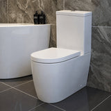 Aquarius Bathrooms Close Coupled Toilet Aquarius Emma Rimless Close Coupled Fully Shrouded Toilet with Soft Close Seat