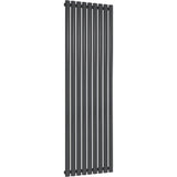 Aquarius Bathrooms Column Radiator 1800 x540mm Aquarius Athens Single Vertical Column Radiator in Anthracite