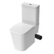 Saneux Close Coupled Toilet Right Hand Saneux Matteo Close Coupled Rimless Toilet - Right or Left Soil Exit - with Soft Close Seat