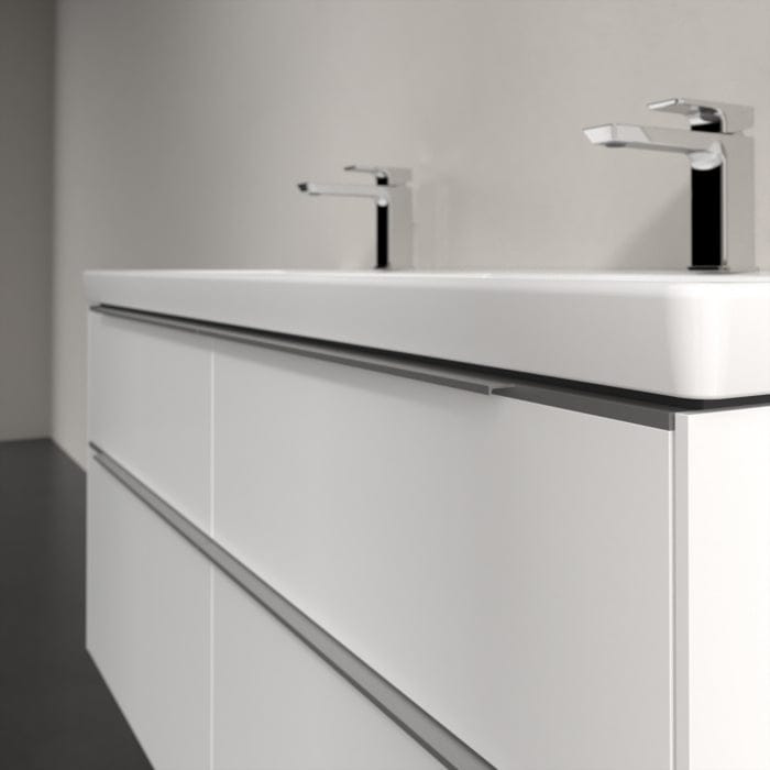 Villeroy & Boch Wall Mounted Vanity Unit Villeroy & Boch Subway 3.0 Wall Hung 1200mm Four Drawer Double Vanity Unit with Basin