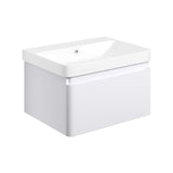 Aquarius Bathrooms Suites Aquarius Sophie 605mm Wall Hung Vanity Unit, Close Coupled Toilet, Tap and Fittings Bundle