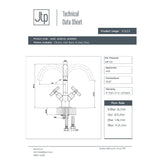 JTP Mono Basin Tap JTP Solex Deck Mounted Swivel Spout Basin Mixer Tap