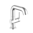 Crosswater Mono Basin Tap Stainless Steel Crosswater 3ONE6 Lever Basin Mixer Tap Swivel Spout
