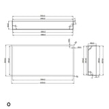 Crosswater Shower Niche Crosswater Square Shower Niche - 305 x 305 x 80mm for Stud Walls