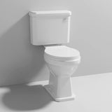 Aquarius Bathrooms Close Coupled Toilet White Wooden Aquarius Harewood Traditional Close Coupled Toilet with Soft Close Seat