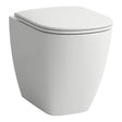 Laufen Back to Wall Toilet Laufen Lua Rimless Back to Wall Toilet with Soft Close Seat