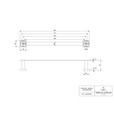 Vileroy & Boch Towel Rails and Rings Villeroy & Boch Elements Striking Towel Bar 495mm