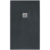 Tissino Rectangle Shower Tray 1400 x 700mm Tissino Giorgio2 Rectangle Shower Tray in Graphite Slate