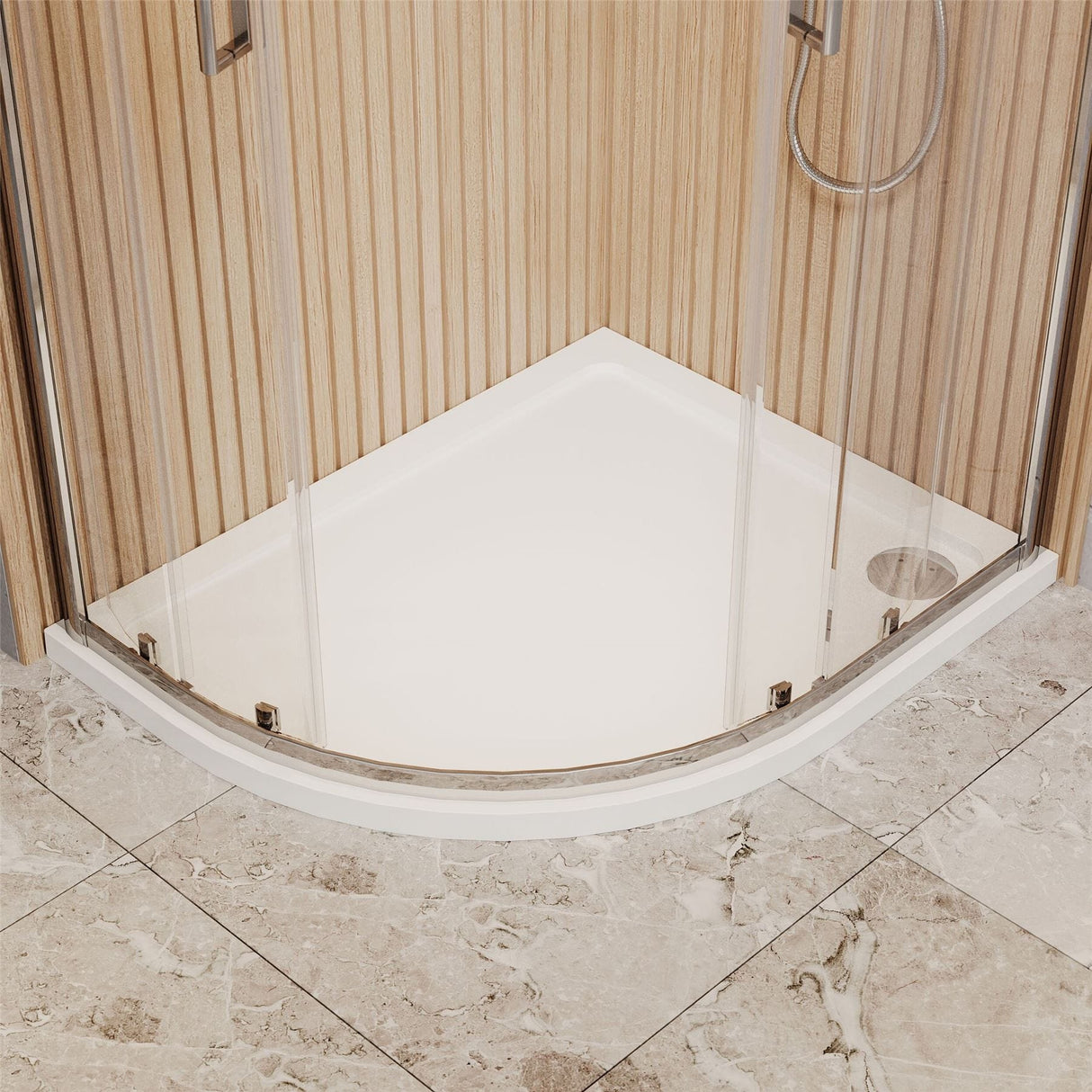 Aquarius Bathrooms Quadrant Shower Enclosure Aquarius Urbano 6mm Quadrant Shower Enclosure 1850mm
