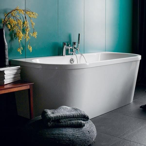 Britton Back To Wall Freestanding Bath Britton Saturn Back to Wall Freestanding Bath - 1700 x 750mm in White