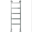 Vogue Traditional Towel Rail 1543 x 550 / Electric Only Vogue Art Moderne Straight Floor Mounted Traditional Towel Radiator in Chrome