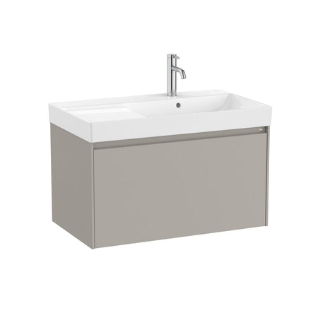 Roca Ona 800mm Wall Mounted One Drawer Vanity Unit with Basin