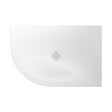 Crosswater Quadrant Shower Tray 900 x 1200mm / Left Hand Crosswater Creo Quadrant 25mm Stone Resin Shower Tray with Waste