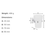 Smedbo Toothbrush Holder Smedbo Ice Round Tumbler with Holder in Chrome