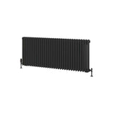 Eastbrook Rivassa Traditional 3 Column Radiator in Matt Black