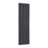 Reina Panel Radiator 1500 x 413mm / Anthracite Reina Neva Vertical Double Panel Central Heating Radiator