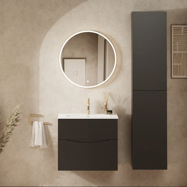 Crosswater Storage Unit Crosswater Glide II Tower Storage Unit in Matt Black