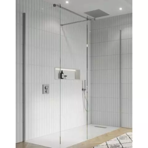 Stainless Steel Shower Shelf, Corner - Quadrant (Polished)
