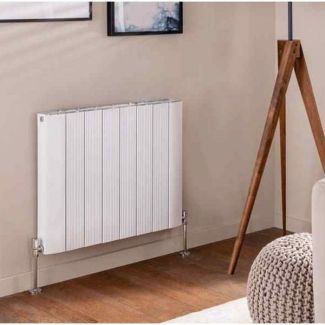 Vogue Fly Line Double Flat Central Heating Radiator - White - Choose Size