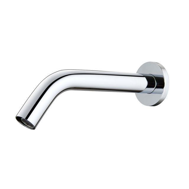 RAK Compact Commercial Wall Mounted Infra Red Basin Mixer Tap - Chrome