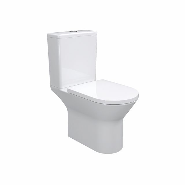 Imex Blade Rimless Open Back Close Coupled WC with Comfort Height ...