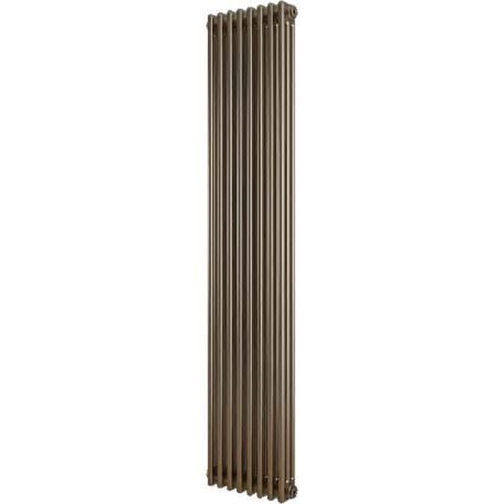 Eastbrook Rivassa 3 Column Vertical Radiator - 1800mm X 383mm - Bronze ...