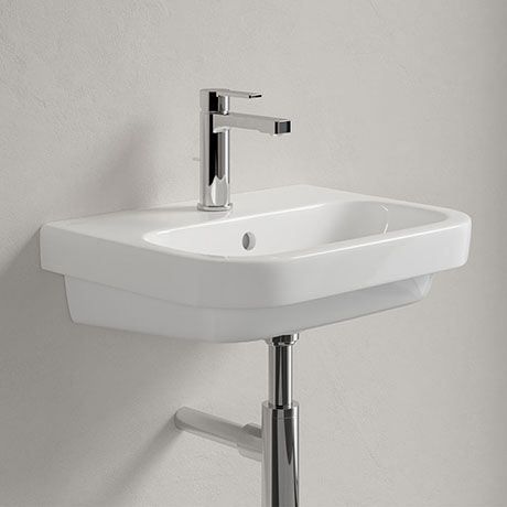 V&B Architectura Wall Hung Basin with Overflow - 500mm Wide - 1 Tap ...