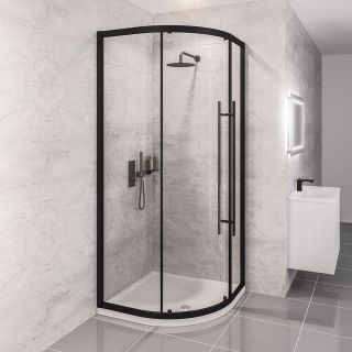 Eastbrook Vantage Easy Clean Offset Quadrant Shower Enclosure - Matt ...