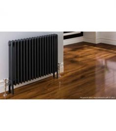 Eastbrook Rivassa Horizontal 2 Column Radiator - 600mm X 1148mm - Matt ...