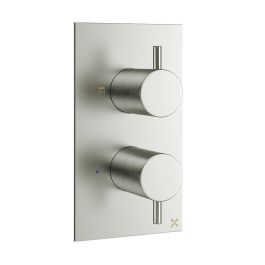 Crosswater Mpro Thermostatic Shower Valve With 2 Way Diverter - Brushed ...