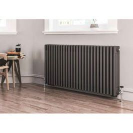 Eastbrook Rivassa Horizontal 4 Column Radiator - 600mm X 1190mm - Matt ...